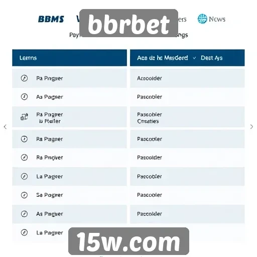 Métodos de pagamento aceitos no BBRBet